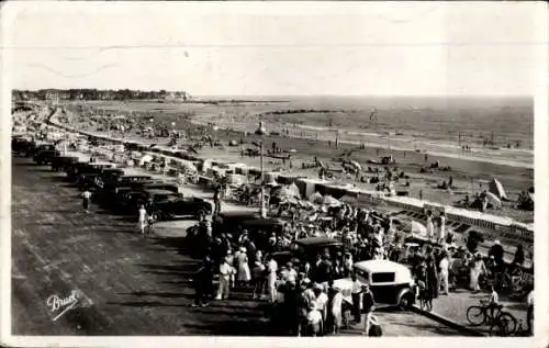 Ak Pornichet Loire Atlantique, Panorama, Plage