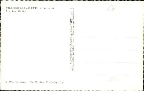 Ak Villebois-Lavalette, les Halles