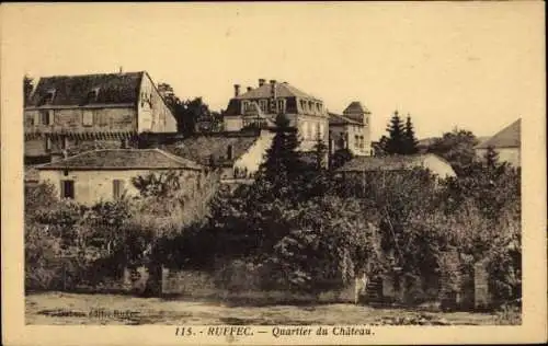 Ak Ruffec Charente, Quartier du Chateau