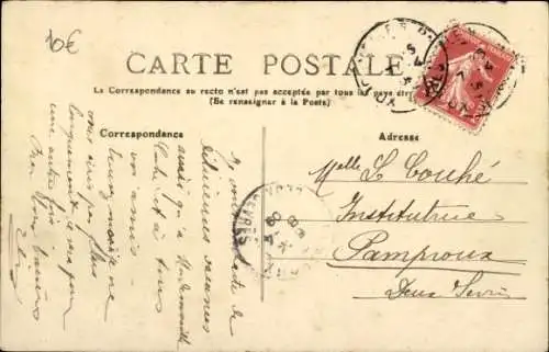 Ak Ruelle sur la Touvre Charente, Rathaus, Schulen