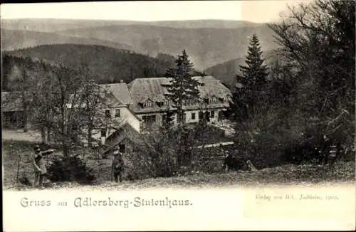 Ak Schleusingen in Thüringen, Stutenhaus am Adlersberg