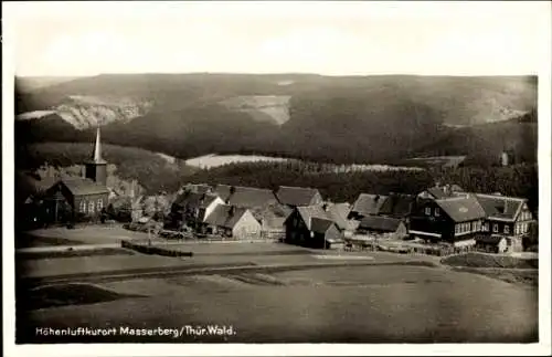 Ak Masserberg in Thüringen, Gesamtansicht, Panorama