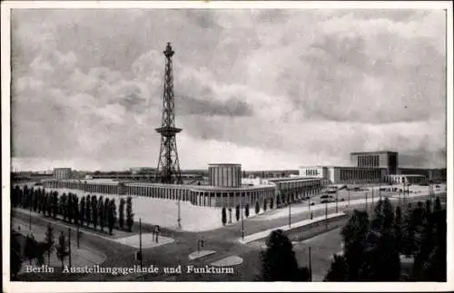 Ak Berlin Charlottenburg Westend, Ausstellungsgelände, Funkturm