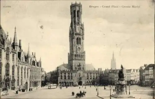 Ak Brügge Brügge Flandern Westflandern, Grand Place