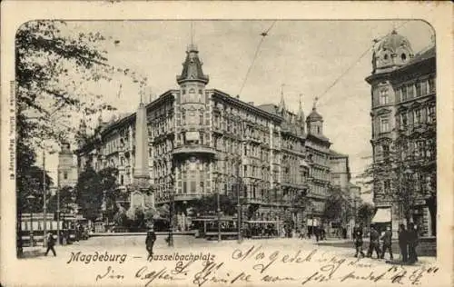 Ak Magdeburg an der Elbe, Hasselbachplatz