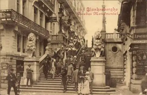 Ak Blankenberghe Blankenberge Westflandern, Monumentale Treppe