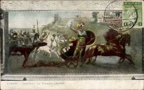 Ak Korfu Griechenland, Achilleion, Triumpf von Achilles