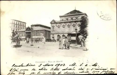Ak Constantine Algerien, Marktplatz