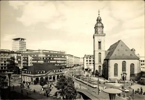 Ak Frankfurt am Main, Hauptwache, Zeil, Straßenbahn