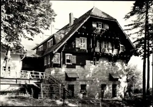 Ak Lohmen Sächsische Schweiz, Bastei, HO-Berghotel, Gästehaus