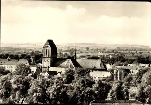 Ak Güstrow in Mecklenburg, Blick zum Dom