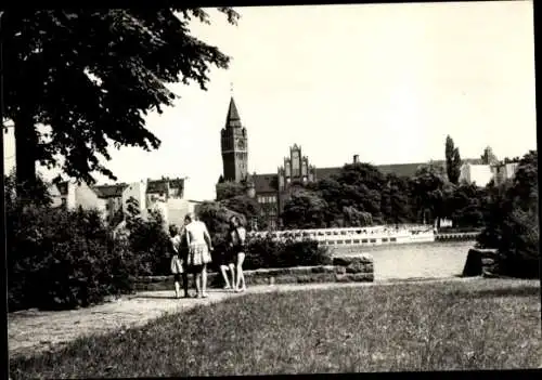 Ak Berlin Köpenick, Blick zum Rathaus