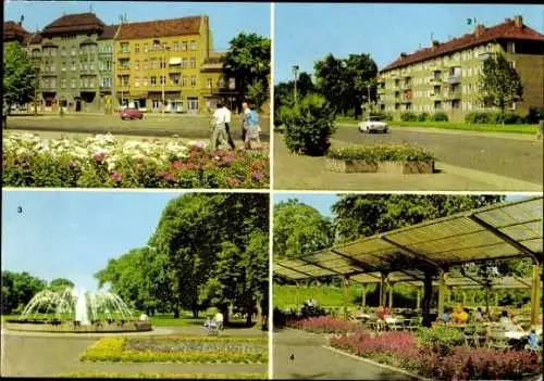 Ak Berlin Pankow, Johannes R. Becher Straße, Bürgerpark, Ossietzky Straße