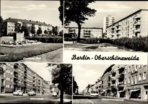 Ak Berlin Köpenick Oberschöneweide, Edisonstraße, Griechische Allee, Wilhelminenhofstraße