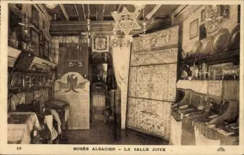 Judaika Ak Musee Alsacien, la Salle Juive