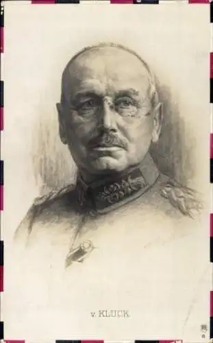 Künstler Ak Generaloberst Alexander von Kluck, Portrait, RPH 18