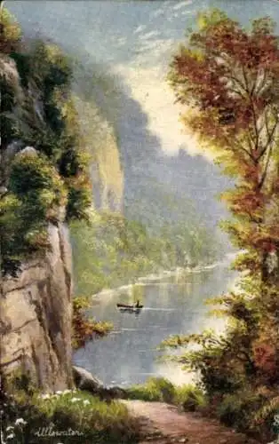 Künstler Ak Ullswater Lake District Cumbria England, Landschaft