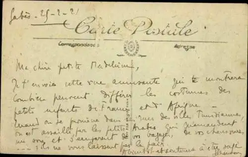 Ak Volkstypen, Scenes et Types, Negro Children, Kinder