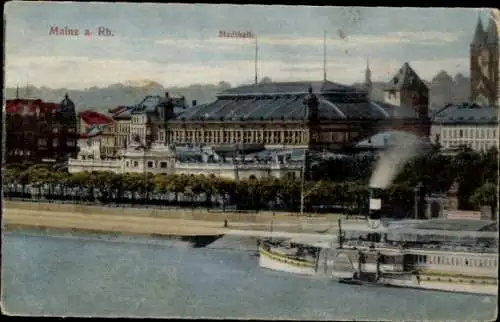 Ak Mainz am Rhein, Stadthalle