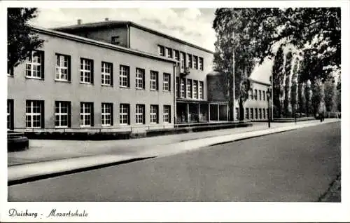 Ak Duisburg im Ruhrgebiet, Mozartschule