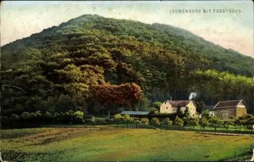 Ak Bad Honnef am Rhein, Löwenburg, Forsthaus