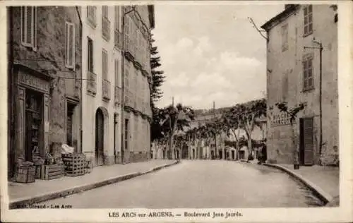 Ak Les Arcs Var, Boulevard Jean Jaures