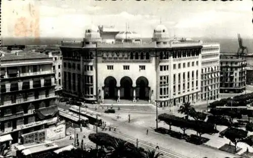 Ak Algier Algier Algerien, Place de la Poste