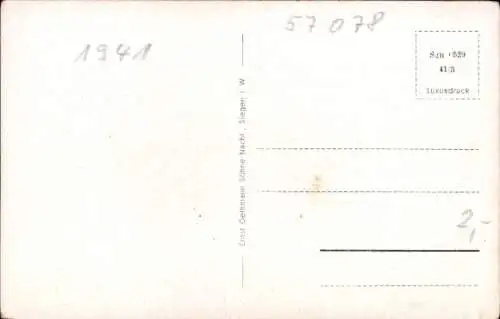 Ak Siegen in Westfalen, Reckhammertal