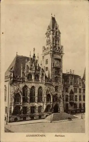 Ak Saarbrücken im Saarland, Rathaus