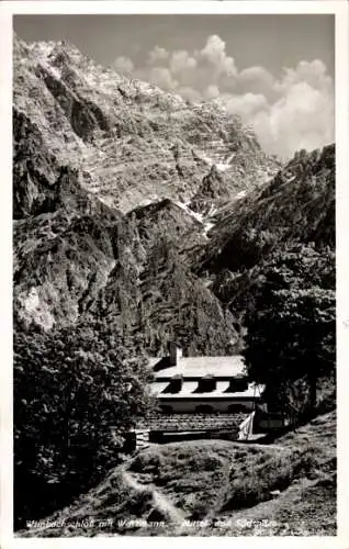 Ak Ramsau im Berchtesgadener Land Oberbayern, Wimbachtal, Jagdschloss, Panorama