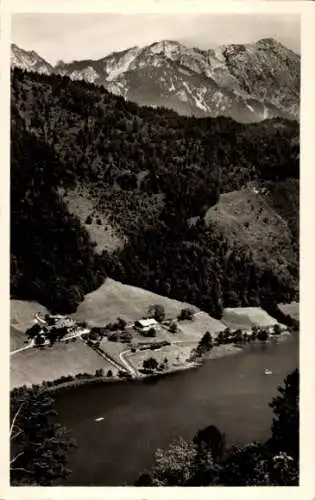 Ak Thumsee Karlstein Bad Reichenhall Oberbayern, Madlbauer, Zwiesel, Staufen