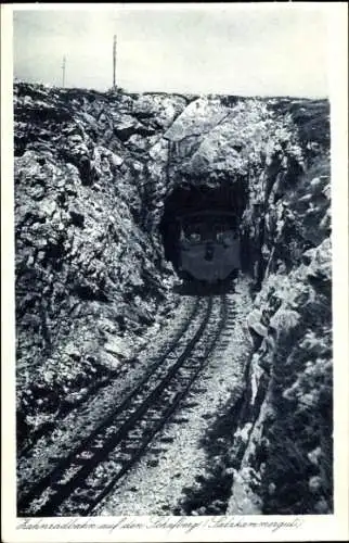 Ak Schafberg im Salzkammergut in Salzburg, Zahnradbahn