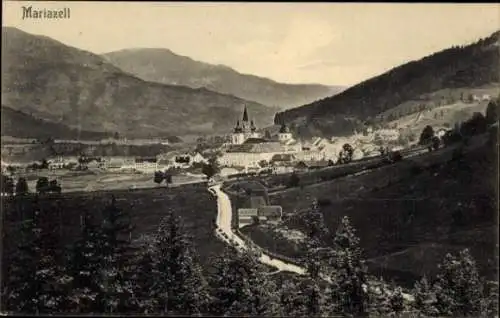 Ak Mariazell Steiermark, Gesamtansicht