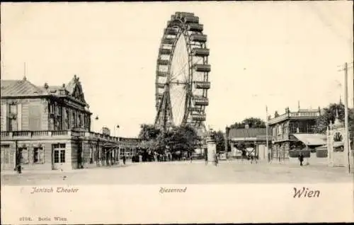 Ak Wien 2 Leopoldstadt, Prater, Jantsch Theater, Riesenrad