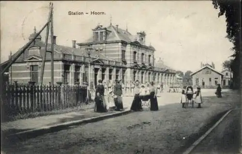 Ak Hoorn Nordholland Niederlande, Bahnhof