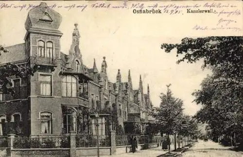 Ak Osnabrück in Niedersachsen, Kanzlerwall