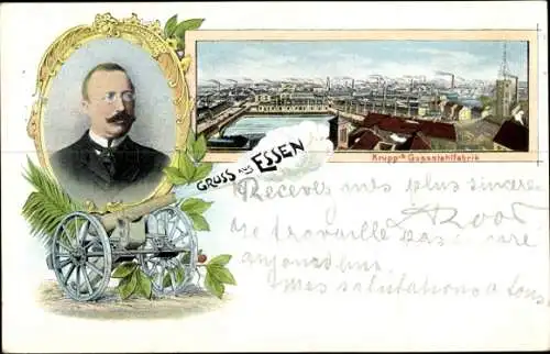 Litho Essen im Ruhrgebiet, Krupp´s Gussstahlfabrik