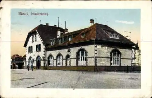 Ak Moers am Niederrhein, Hauptbahnhof