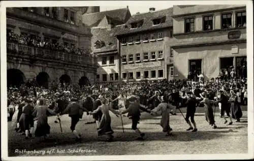 Ak Rothenburg ob der Tauber Mittelfranken, Schäfertanz