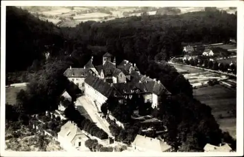 Foto Ak Bad Iburg am Teutoburger Wald, Schloss, Fliegeraufnahme