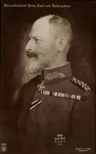 Ak Generalleutnant Prinz Carl von Hohenzollern, Orden
