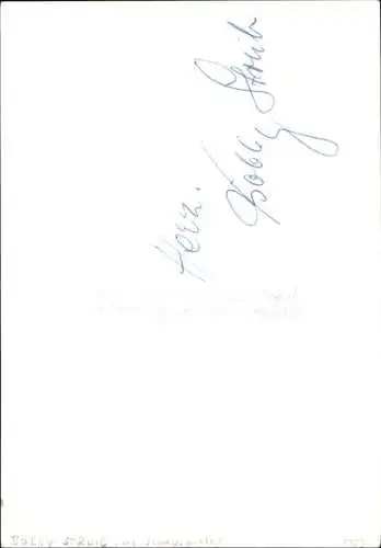 Ak Schauspieler Bobby Streib, Portrait, Autogramm