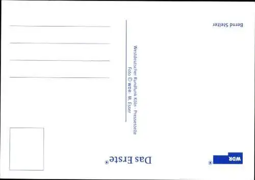 Ak Moderator Bernd Stelter, Portrait, Autogramm