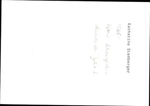 Ak Schauspielerin Katharina Stemberger, Portrait, Autogramm