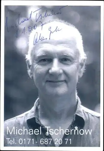 Ak Schauspieler Michael Tschernow, Portrait, Autogramm