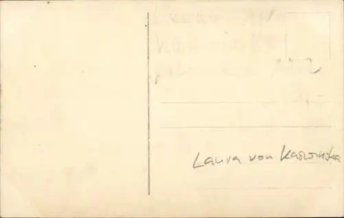 Ak Schauspielerin ? Laura von Karwinska