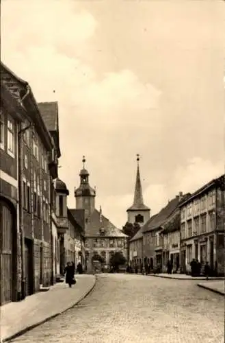 Ak Kölleda in Thüringen, Straße der DSF, Rathaus