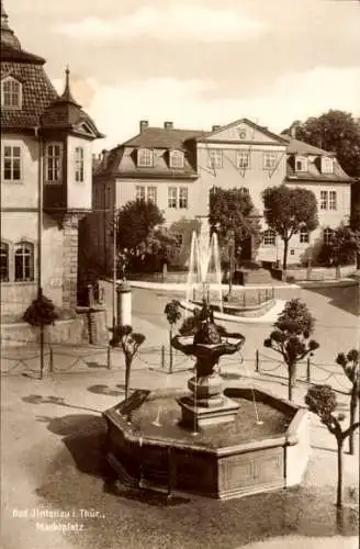 Ak Ilmenau in Thüringen, Marktplatz, Brunnen