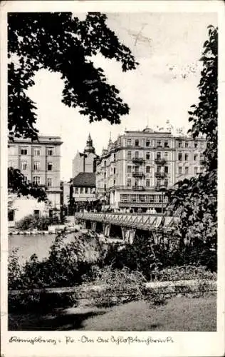 Ak Kaliningrad Königsberg Ostpreußen, Schlossteichbrücke