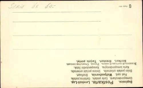 Ak Karikatur, Turf Gig, Grimmiger eleganter Mann